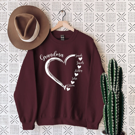 Custom Mama Grandma Sweatshirt/Hoodie/T-Shirt
